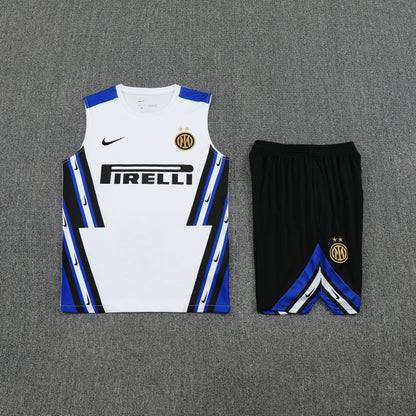 Kit Tank Top + Shorts Inter Milan White Training 25/26