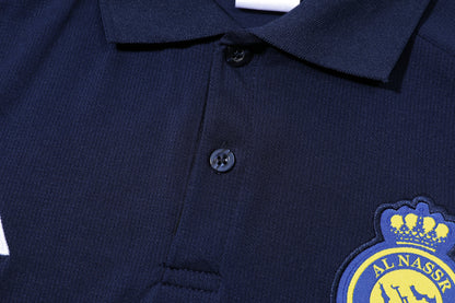 Al-Nassr Dark Blue Polo + Pants Kit 25/26