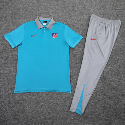 Kit Polo + Pants Atlético Madrid Blue/Grey 25/26