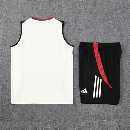 Kit Tank Top + Shorts Manchester United White/Black Training 25/26