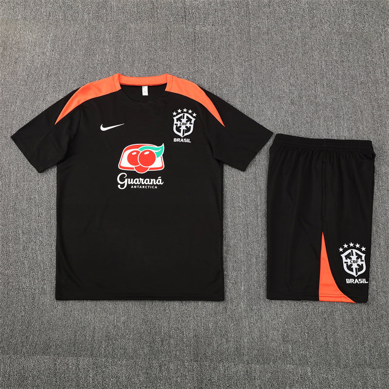 Kit Shirt + Shorts Brazil Black 25/26