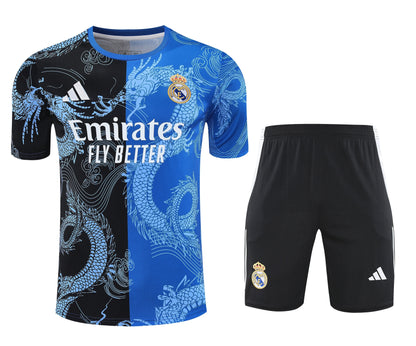 Kit Shirt + Shorts Real Madrid Black/Blue Training 25/26