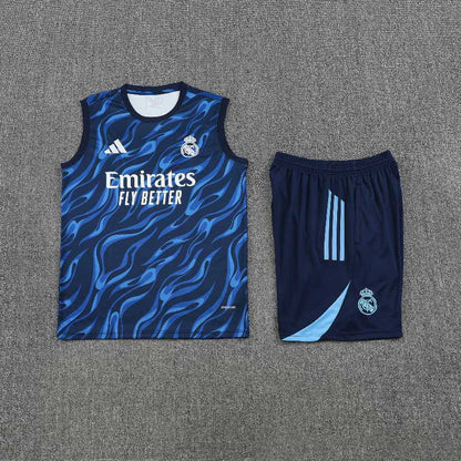 Kit Tank Top + Shorts Real Madrid Training Blue 25/26