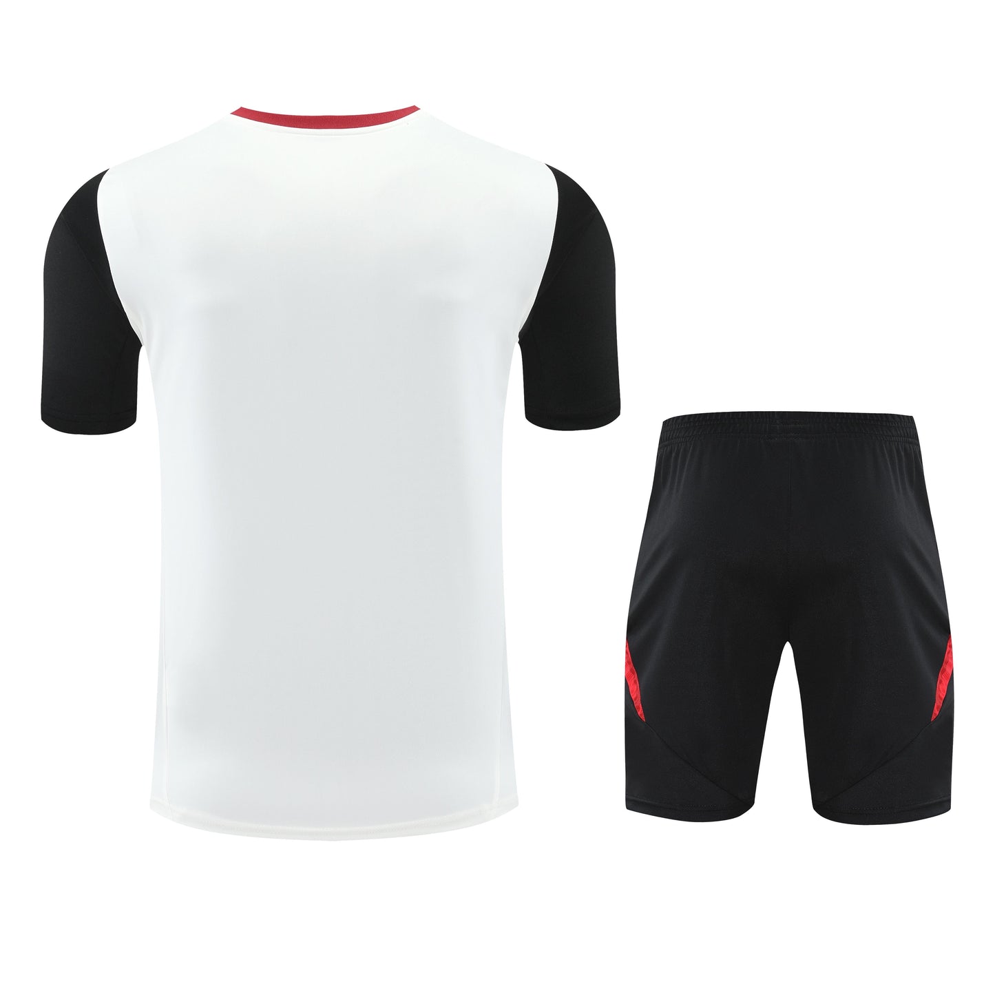 Manchester United White/Black Training Shirt + Shorts Kit 25/26