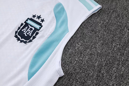 Completino Canottiera Argentina 26/27 Uomo Bianco | Kit Allenamento - CalcioVivo