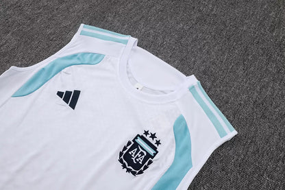 Completino Canottiera Argentina 26/27 Uomo Bianco | Kit Allenamento - CalcioVivo