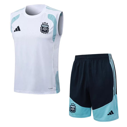 Completino Canottiera Argentina 26/27 Uomo Bianco | Kit Allenamento - CalcioVivo