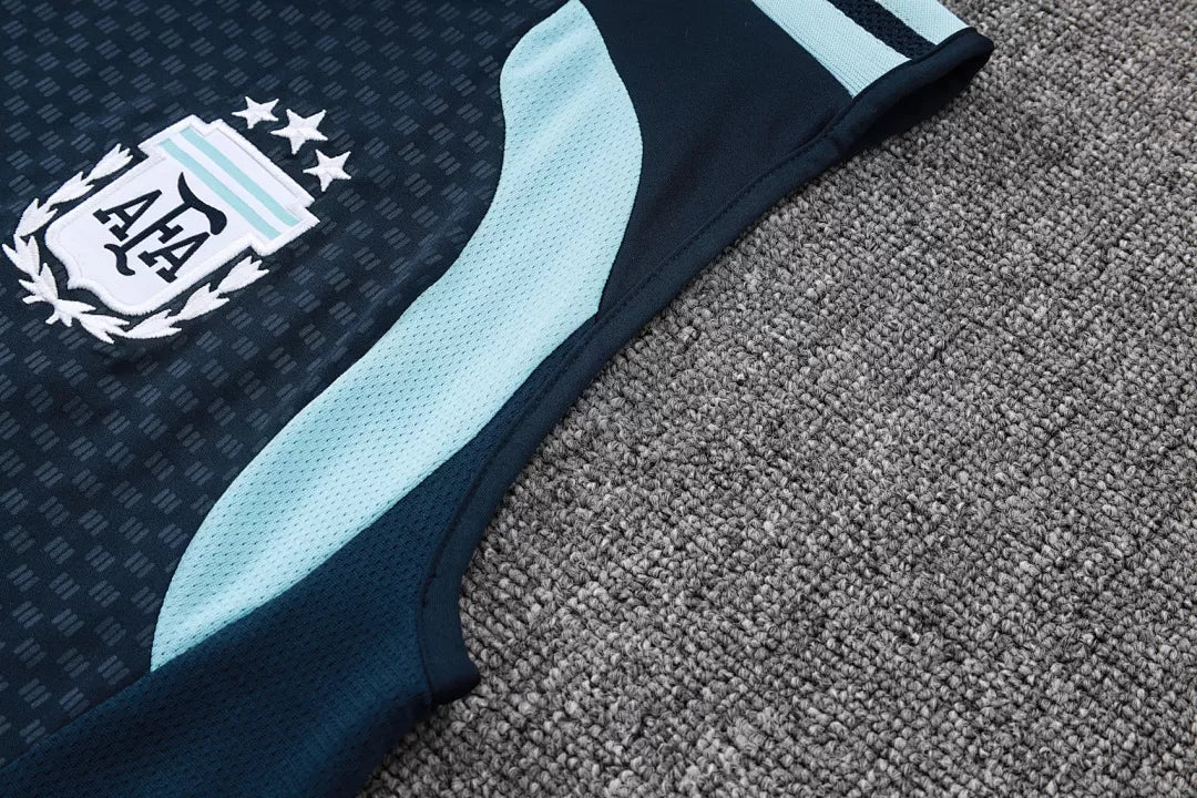 Completino Canottiera Argentina 26/27 Uomo Blu Navy | Kit Allenamento - CalcioVivo