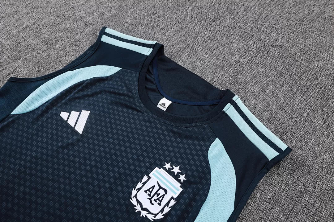 Completino Canottiera Argentina 26/27 Uomo Blu Navy | Kit Allenamento - CalcioVivo