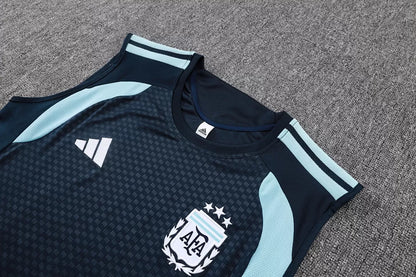 Completino Canottiera Argentina 26/27 Uomo Blu Navy | Kit Allenamento - CalcioVivo
