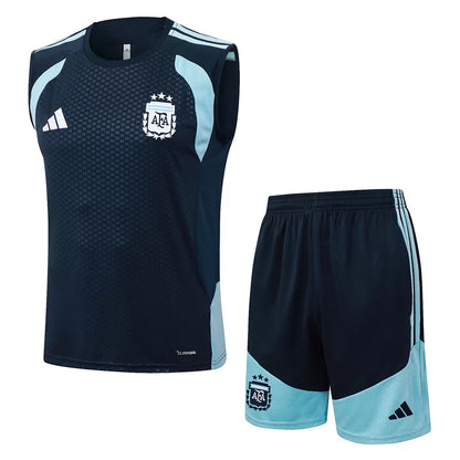 Completino Canottiera Argentina 26/27 Uomo Blu Navy | Kit Allenamento - CalcioVivo