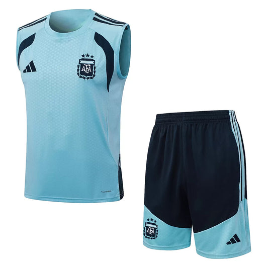 Completino Canottiera Argentina 26/27 Uomo Celeste | Kit Allenamento - CalcioVivo