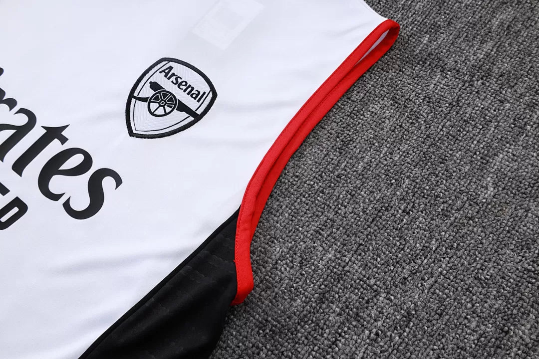 Completino Canottiera Arsenal 2025/26 Uomo Bianco | Kit Allenamento - CalcioVivo