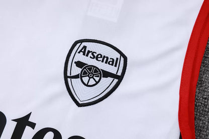 Completino Canottiera Arsenal 2025/26 Uomo Bianco | Kit Allenamento - CalcioVivo