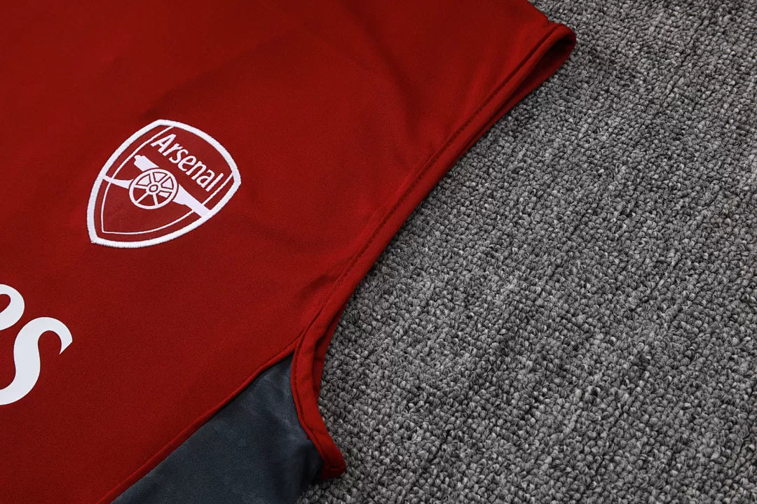 Completino Canottiera Arsenal 2025/26 Uomo Rosso | Kit Allenamento - CalcioVivo