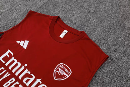 Completino Canottiera Arsenal 2025/26 Uomo Rosso | Kit Allenamento - CalcioVivo