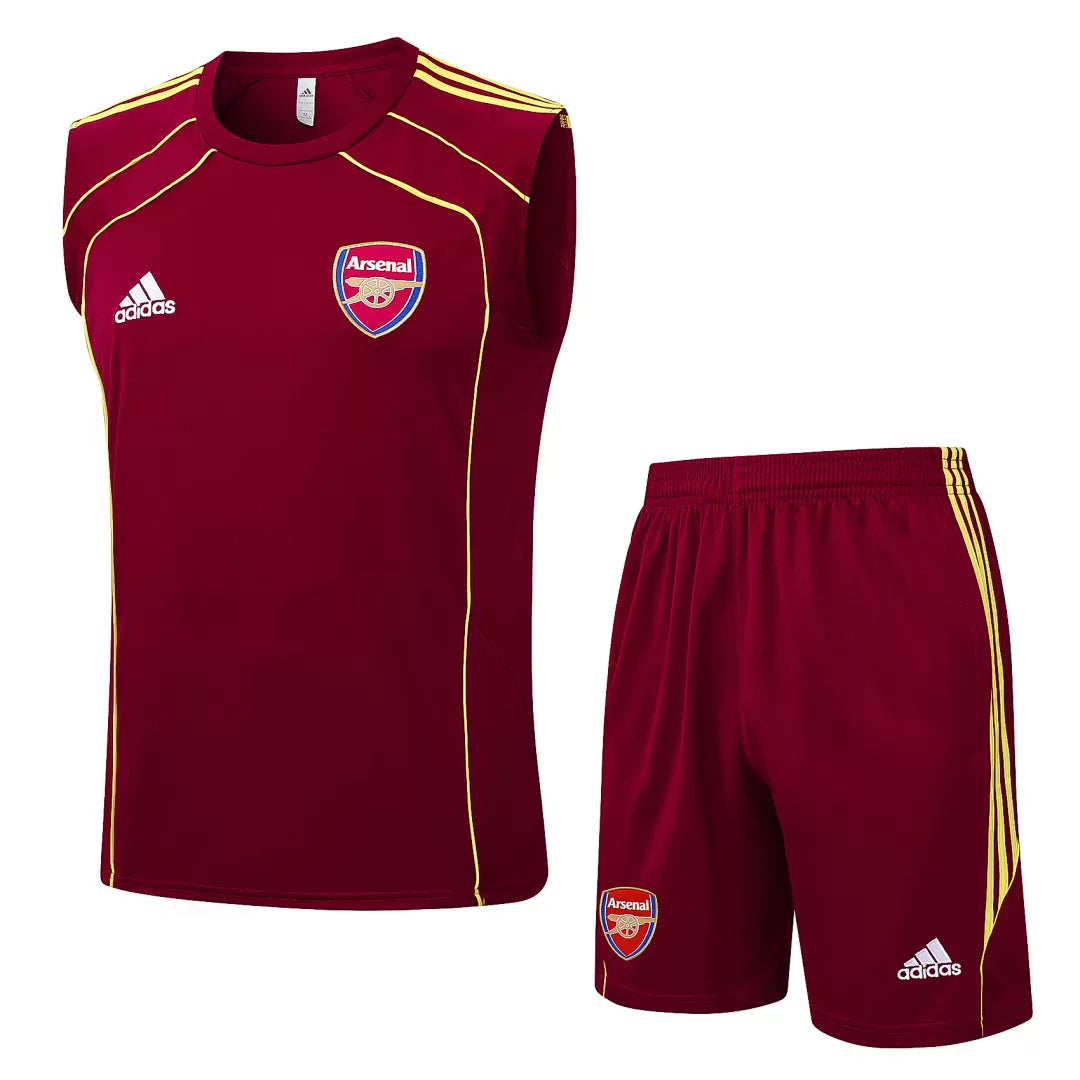 Completino Canottiera Arsenal 25/26 Uomo Bordeaux | Kit Allenamento - CalcioVivo