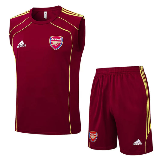Completino Canottiera Arsenal 25/26 Uomo Bordeaux | Kit Allenamento - CalcioVivo