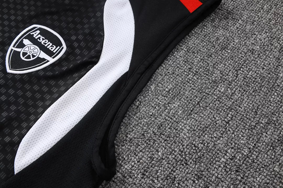 Completino Canottiera Arsenal 26/27 Uomo Nero | Kit Allenamento - CalcioVivo