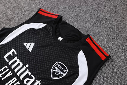 Completino Canottiera Arsenal 26/27 Uomo Nero | Kit Allenamento - CalcioVivo