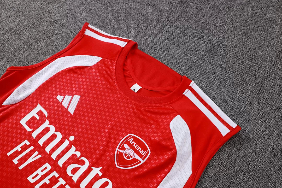 Completino Canottiera Arsenal 26/27 Uomo Rosso | Kit Allenamento - CalcioVivo