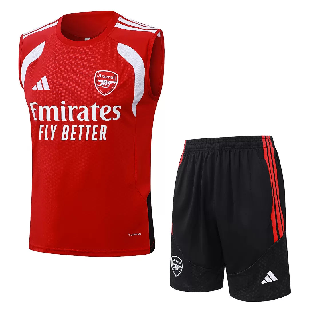 Completino Canottiera Arsenal 26/27 Uomo Rosso | Kit Allenamento - CalcioVivo