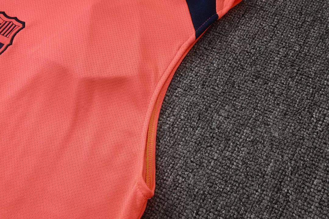 Completino Canottiera Barcelona 2025/26 Uomo Arancione | Kit Allenamento - CalcioVivo