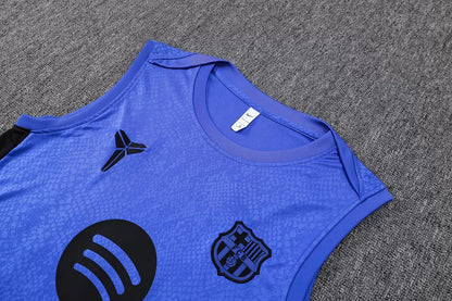 Completino Canottiera Barcelona 2025/26 Uomo Blu | Kit Allenamento - CalcioVivo