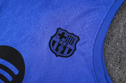 Completino Canottiera Barcelona 2025/26 Uomo Blu | Kit Allenamento - CalcioVivo