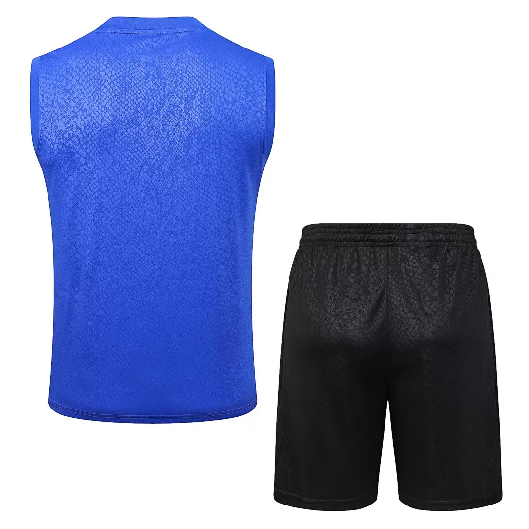 Completino Canottiera Barcelona 2025/26 Uomo Blu | Kit Allenamento - CalcioVivo