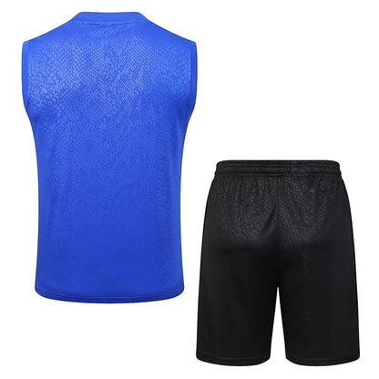 Completino Canottiera Barcelona 2025/26 Uomo Blu | Kit Allenamento - CalcioVivo