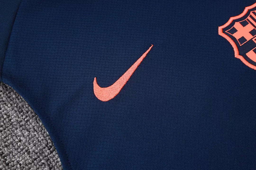 Completino Canottiera Barcelona 2025/26 Uomo Blu Navy | Kit Allenamento - CalcioVivo