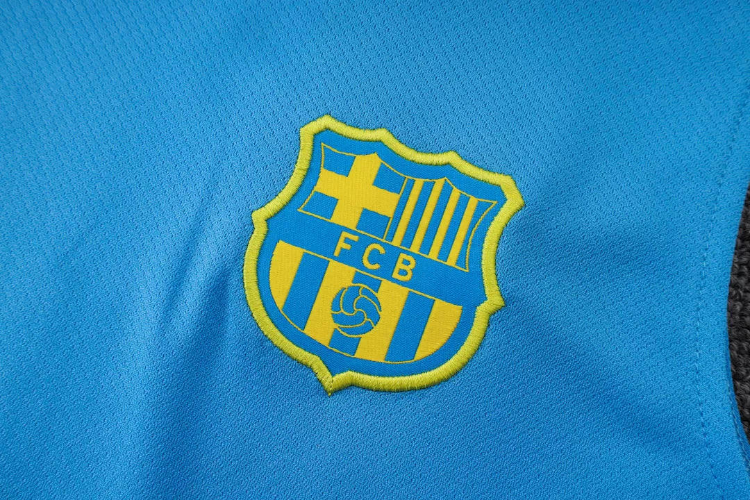 Completino Canottiera Barcelona 25/26 Uomo Azzurro | Kit Allenamento - CalcioVivo