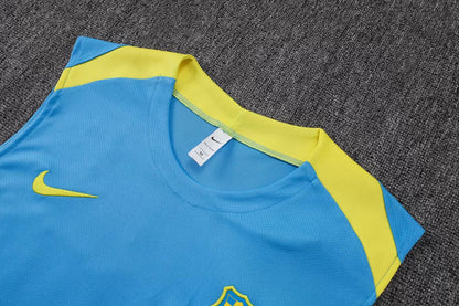 Completino Canottiera Barcelona 25/26 Uomo Azzurro | Kit Allenamento - CalcioVivo