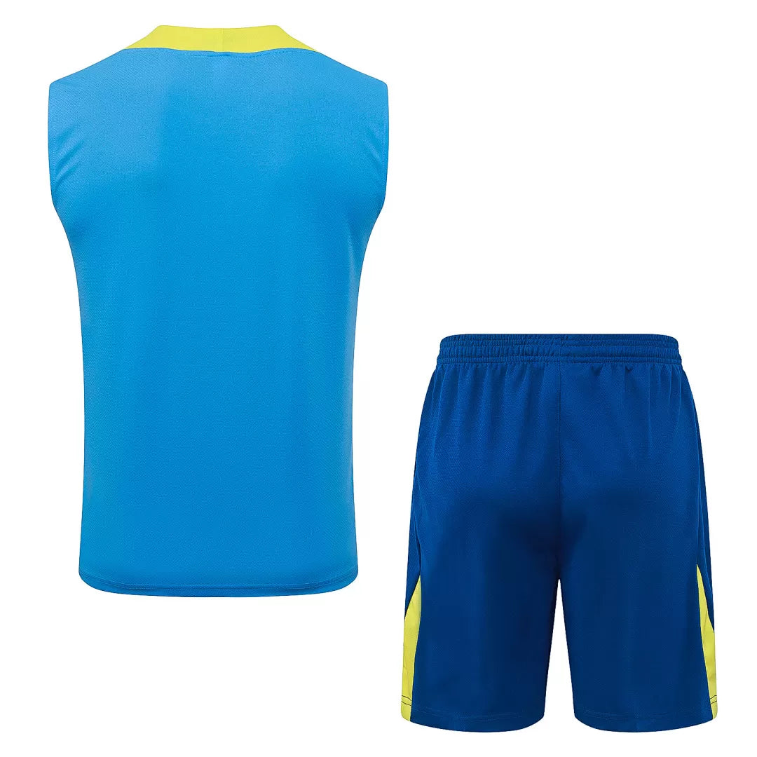 Completino Canottiera Barcelona 25/26 Uomo Azzurro | Kit Allenamento - CalcioVivo