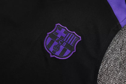 Completino Canottiera Barcelona 25/26 Uomo Nero Viola | Kit Allenamento - CalcioVivo