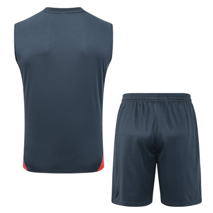 Completino Canottiera Bayern MŸnchen 25/26 Uomo Blu Petrolio | Kit Allenamento - CalcioVivo