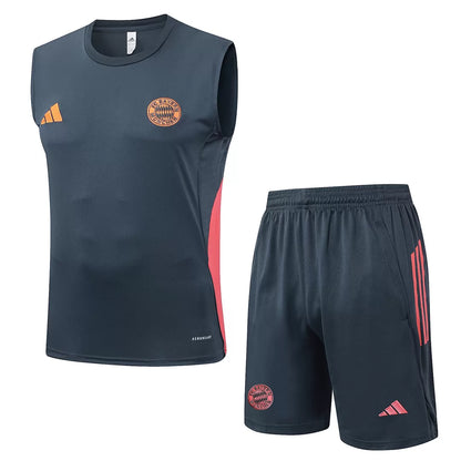 Completino Canottiera Bayern MŸnchen 25/26 Uomo Blu Petrolio | Kit Allenamento - CalcioVivo