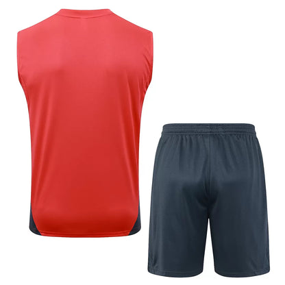 Completino Canottiera Bayern Munich 25/26 Uomo Rosso | Kit Allenamento - CalcioVivo