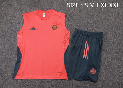 Completino Canottiera Bayern Munich 25/26 Uomo Rosso | Kit Allenamento - CalcioVivo