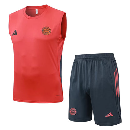 Completino Canottiera Bayern Munich 25/26 Uomo Rosso | Kit Allenamento - CalcioVivo