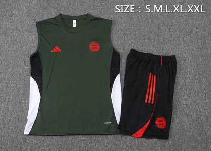 Completino Canottiera Bayern Munich 25/26 Uomo Verde | Kit Allenamento - CalcioVivo