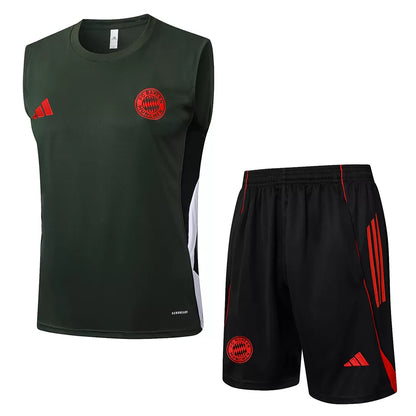 Completino Canottiera Bayern Munich 25/26 Uomo Verde | Kit Allenamento - CalcioVivo