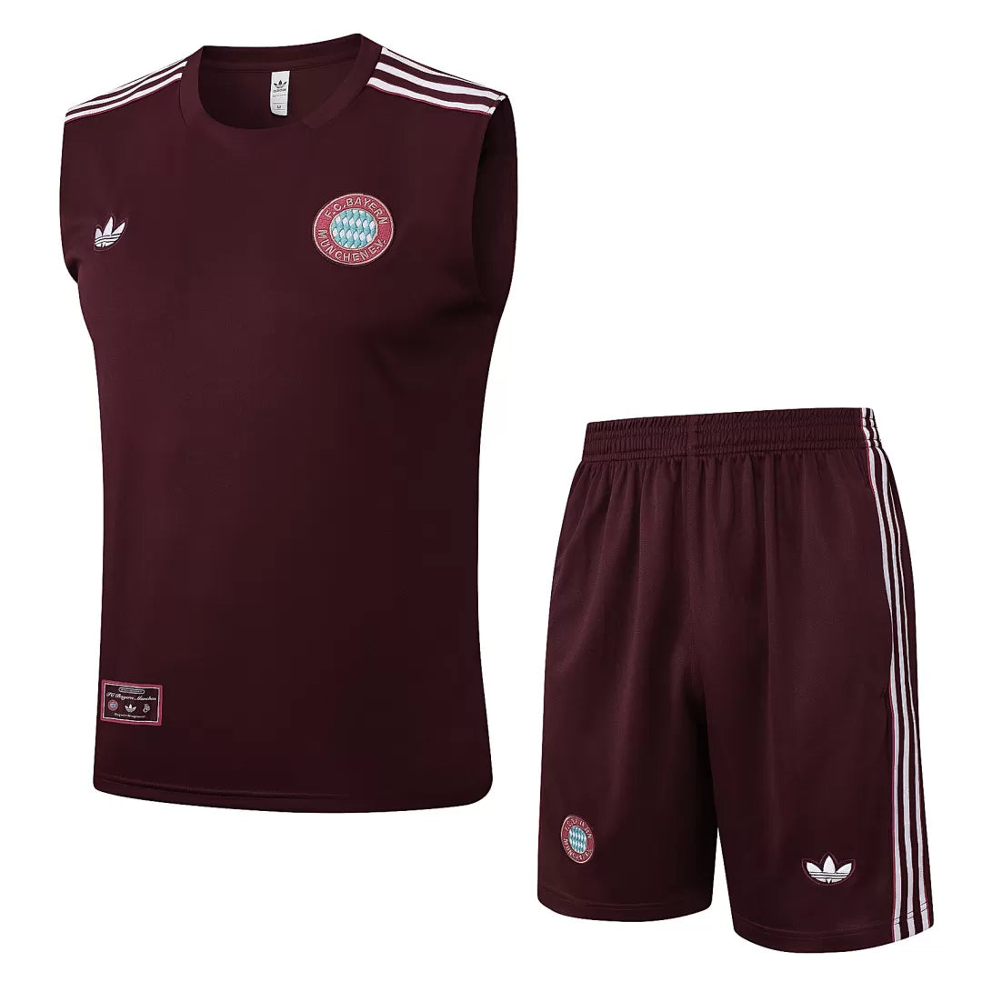 Completino Canottiera Bayern Munich Icons 25/26 Uomo | Kit Allenamento - CalcioVivo