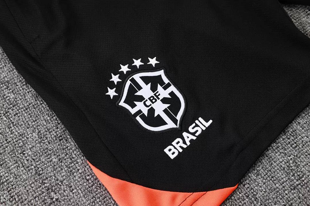 Completino Canottiera Brasile 2025/26 Uomo Giallo | Kit Allenamento - CalcioVivo