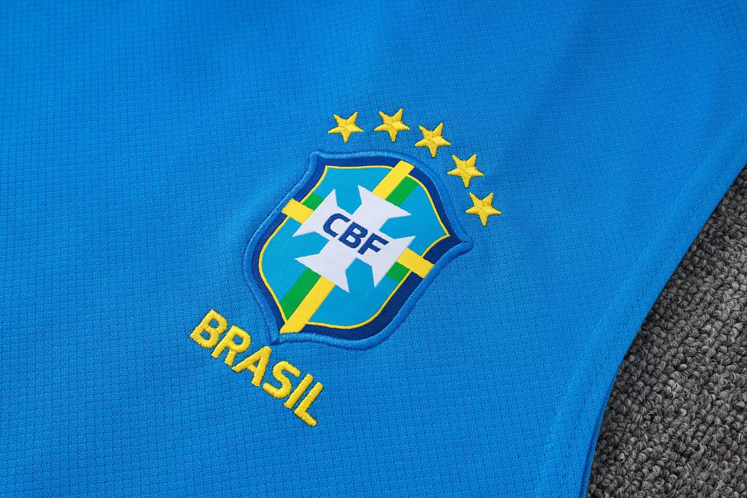 Completino Canottiera Brasile 26/27 Uomo Blu | Kit Allenamento - CalcioVivo
