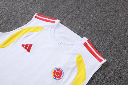 Completino Canottiera Colombia 26/27 Uomo Bianco | Kit Allenamento - CalcioVivo