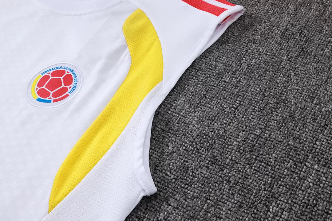 Completino Canottiera Colombia 26/27 Uomo Bianco | Kit Allenamento - CalcioVivo
