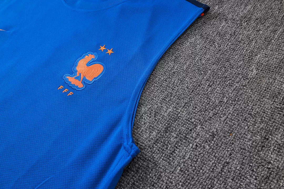 Completino Canottiera Francia 26/27 Uomo Blu | Kit Allenamento - CalcioVivo