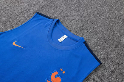 Completino Canottiera Francia 26/27 Uomo Blu | Kit Allenamento - CalcioVivo
